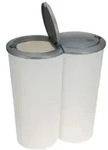 Storage solutions Abfalleimer, Wei&szlig;, Kunststoff, 30x55x50 cm, Badaccessoires,