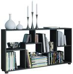 Mid.you Regal, Schwarz, Holzwerkstoff, 117x62x20 cm, erweiterbar, Wohnzimmer, Regale,