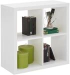 Carryhome Raumteiler , Weiss , Holzwerkstoff , 77x77x38 cm , Made in EU ,...