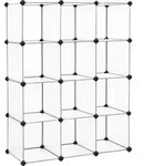 Boxxx Regalkombination, Schwarz, Wei&szlig;, Metall, Kunststoff, 93x123x31 cm, Beim&ouml;bel