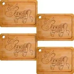 Dunedesign Steakbrett, Braun, Holz, Rechteckig, 23x33 cm, K&uuml;chenzubeh&ouml;r,