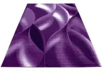 Ayyildiz Webteppich Plus 8008, Lila, Wei&szlig;, Textil, Wellen, rechteckig, 160x230 cm,