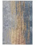 Kayoom Flachwebeteppich Blaze 325 Beige / Blau, Blau, Beige, Textil, Abstraktes,