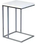 Beistelltisch, Wei&szlig;, Chrom, Metall, rechteckig, eckig, 38x62.5x43 cm,...