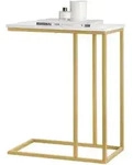 SoBuy Beistelltisch, Gold, Holzwerkstoff, 48x61x30 cm, Wohnzimmer,...