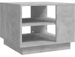 vidaXL Couchtisch, Hellgrau, Holz, Strukturbuche, Quadratisch,Quadratisch, 55x43x55