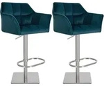 CLP Barhocker, Gr&uuml;n, Metall, 64x88x45 cm, Esszimmer, Barm&ouml;bel, Barhocker