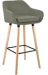 CLP Barhocker, Hellgrau, Holz, 55x99x46 cm, Esszimmer, Barm&ouml;bel, Barhocker