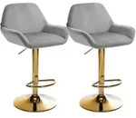 CLP Barhocker, Grau, Metall, 51x89x52 cm, Esszimmer, Barm&ouml;bel, Barhocker