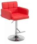 CLP Barhocker, Rot, Metall, 60x93x56 cm, Esszimmer, Barm&ouml;bel, Barhocker