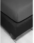 Irisette Spannbetttuch, Anthrazit, Textil, 180-200x200 cm, b&uuml;gelfrei, weich und