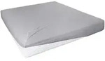 Spannbetttuch, Grau, Textil, 100x200 cm, b&uuml;gelleicht, b&uuml;gelfrei, weich und