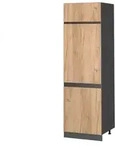 Vicco K&uuml;hlumbauschrank, Honigeiche, Anthrazit, Holzwerkstoff, 1 F&auml;cher,...