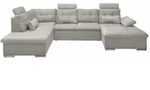 ed exciting design Wohnlandschaft, Taupe, Kunststoff, 5-Sitzer, U-Form,...