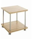 Beistelltisch Imola, Grau, Eiche, Metall, Holzwerkstoff, quadratisch, 40x45x40...