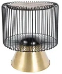 Kayoom Beistelltisch, Braun, Schwarz, Gold, Metall, Stein, 51x56.5x51 cm,...