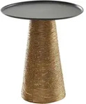 Mid.you Beistelltisch, Gold, Metall, rund, rund, 40x45x40 cm, einfacher Aufbau,