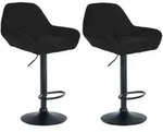 CLP Barhocker, Schwarz, Metall, 51x89x52 cm, Esszimmer, Barm&ouml;bel, Barhocker