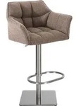 CLP Barhocker, Dunkelbraun, Metall, 64x88x45 cm, Esszimmer, Barm&ouml;bel, Barhocker