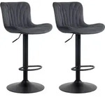 CLP Barhocker, Schwarz, Metall, 48x83x54 cm, Esszimmer, Barm&ouml;bel, Barhocker