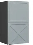 Vicco H&auml;ngeschrank, Hellblau, Anthrazit, Holzwerkstoff, 2 F&auml;cher, Rechteckig,