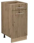Vicco K&uuml;chenunterschrank, Eiche Artisan, Honigeiche, Holzwerkstoff, 1 F&auml;cher,...