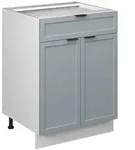 Vicco K&uuml;chenunterschrank, Hellblau, Wei&szlig;, Holzwerkstoff, 1 F&auml;cher, 1...