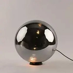 s.luce Tischlampe, Anthrazit, Glas, Rund,Rund, 40x40x40 cm, Lampen & Leuchten,