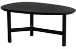 Mid.you Couchtisch, Schwarz, oval, 50x37x86 cm, Wohnzimmer, Wohnzimmertische,