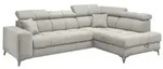 ed exciting design Ecksofa, Beige, Metall, 4-Sitzer, Ottomane rechts,L-Form,...