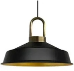 Bamyum Pendelleuchte, Schwarz, Metall, 40x32x40 cm, Lampen & Leuchten,