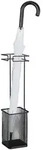 Relaxdays Regenschirmst&auml;nder, Schwarz, Metall, 13.5x52.5x13.5 cm, Garderobe,