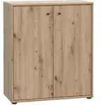 Kommode, Eiche Artisan, Holzwerkstoff, 2 F&auml;cher, 73.7x85.5x34.8 cm, Typenauswahl,