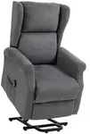Homcom Fernsehsessel, Dunkelgrau, Textil, 1-Sitzer, F&uuml;llung: Schaumstoff, 94x111x74
