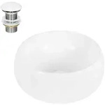 ECD-Germany Waschbecken, Wei&szlig;, Keramik, 35x15.5x40 cm, Badezimmer, Waschbecken &