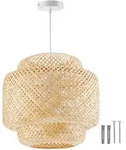 tectake Deckenleuchte, Braun, Holz, 40x39x40 cm, CE, Lampen & Leuchten,