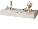 Lookway Schminktisch, Kaschmir, Holzwerkstoff, Uni, 2 Schubladen, Rechteckig,
