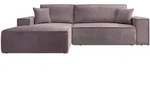 Selsey Ecksofa, Pink, Kunststoff, 3-Sitzer, Ottomane links,L-Form, 267x167 cm,