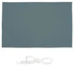 Relaxdays Sonnensegel, Blaugrau, Textil, Metall, 300x200 cm, Sonnenschutz &