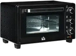 Homcom Minibackofen, Schwarz, Metall, 38.5x29x46 cm, backofengeeignet, Kochen,