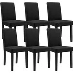[en.casa] Esszimmerstuhl-Set, Schwarz, Kunststoff, 43x89x54 cm, Esszimmer,...