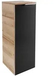 Mid.you Midischrank B.brillant, Anthrazit, Eiche, Holzwerkstoff, 2 F&auml;cher,