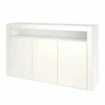 Vladon Sideboard, Creme, Holzwerkstoff, 155x92x40 cm, Wohnzimmer, Kommoden &