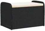 vidaXL Sitzbank, Creme, Kunststoff, 2-Sitzer, Rechteckig, 51x52x80 cm,...