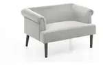 Atlantic home collection Loveseat, Grau, Textil, 118x70x84 cm, Wohnzimmer, Sofas &