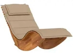 vidaXL Schaukelliege, Braun, Hellbraun, Holz, Rechteckig, 60x74x154 cm,...