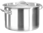 vidaXL Suppentopf, Silber, Metall, 40x40x40 cm, Kochen, T&ouml;pfe, Suppent&ouml;pfe