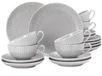Seltmann Weiden Teeservice, Grau, Keramik, 18-teilig, Rund, 2x2x2 cm, Essen &