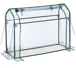Relaxdays Gew&auml;chshaus, Transparent, Kunststoff, Metall, 124x92x42 cm,