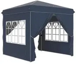 Outsunny Pavillon, Blau, Metall, 248x270x248 cm, Sonnen- & Sichtschutz, Pavillons &